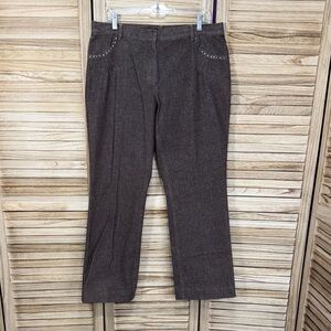 Kenneth Cole Womens Brown Pants Size 14